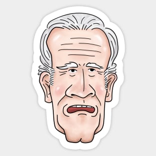 Funny Joe Biden Caricature Sticker